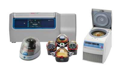 Benchtop centrifuges and rotors